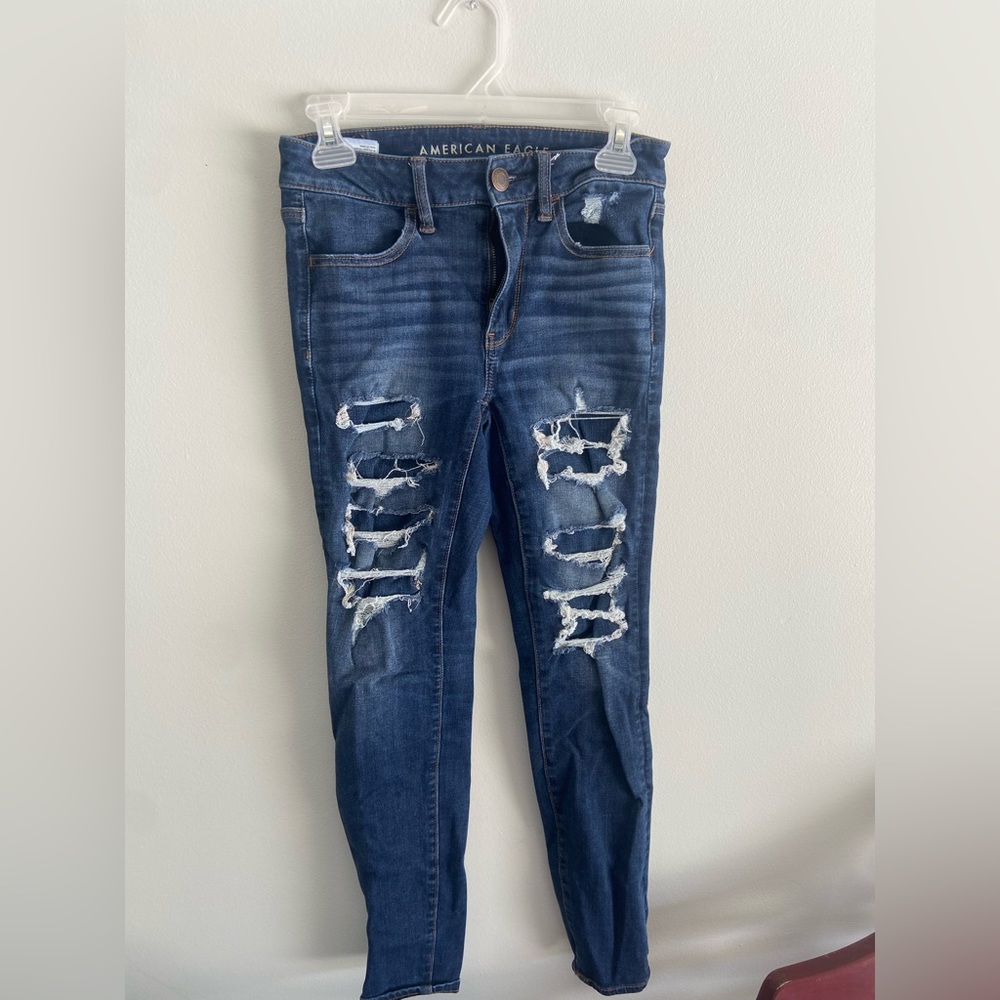 Skinny ripped Jeans Lightly Worn